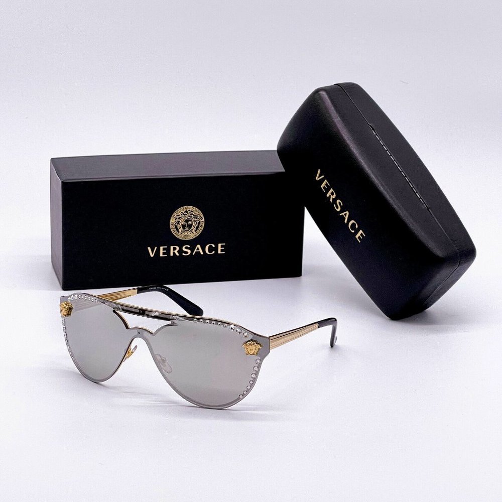 Sale! New Versace White Diamond Accent Sunglasses